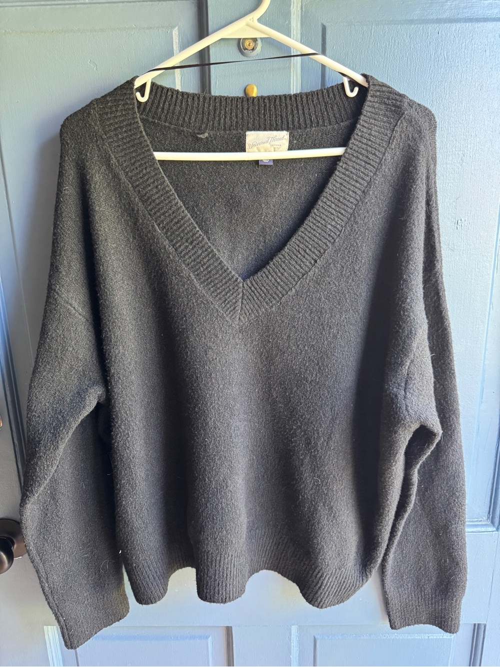 Women's Black V-Neck Sweater